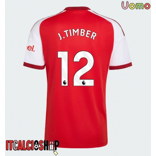 Arsenal Jurrien Timber #12 Prima Maglia 2026-27 Manica Corta